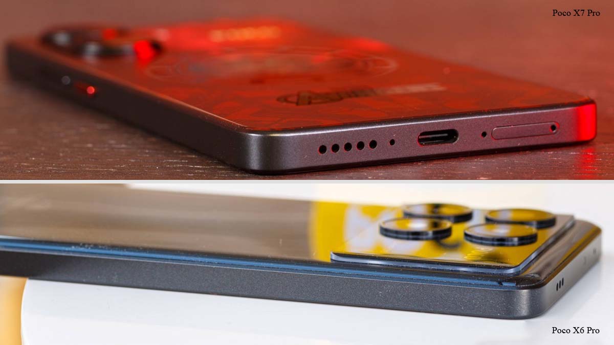 مقایسه طراحی Poco X6 Pro با Poco X7 Pro‌ شیائومی