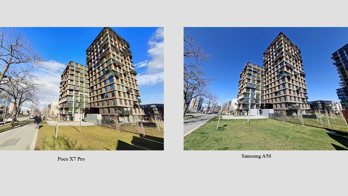 مقایسه دوربین A56 و Poco X7 Pro