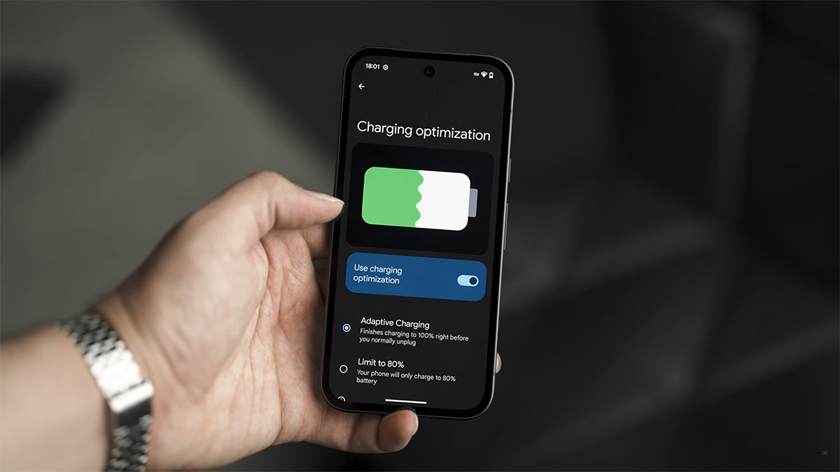 عملکرد باتری پیکسل 9a گوگل