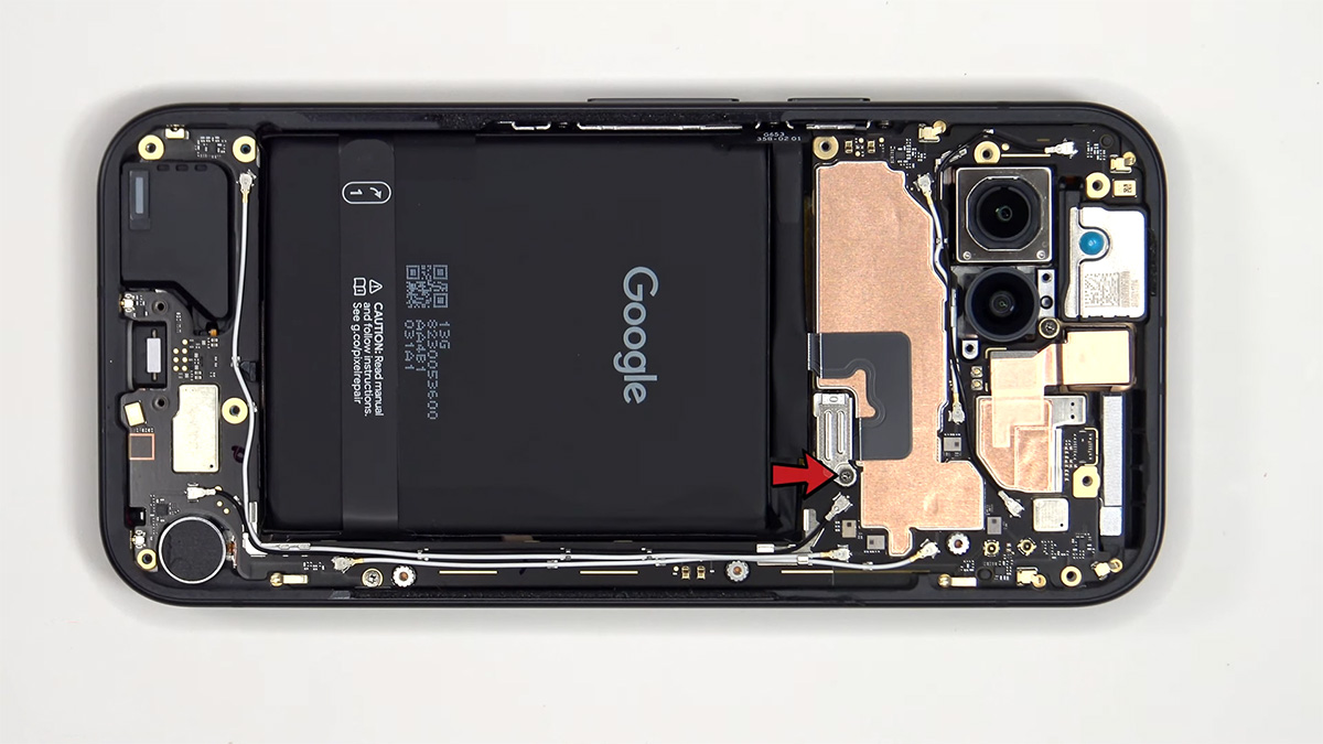 google pixel 9a teardown 6 کالبدشکافی Pixel 9a گوگل
