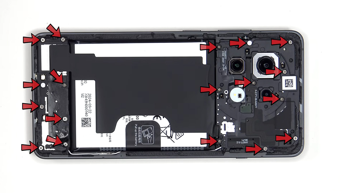 oneplus 13r teardown 5 بررسی کالبدشکافی Oneplus 13R