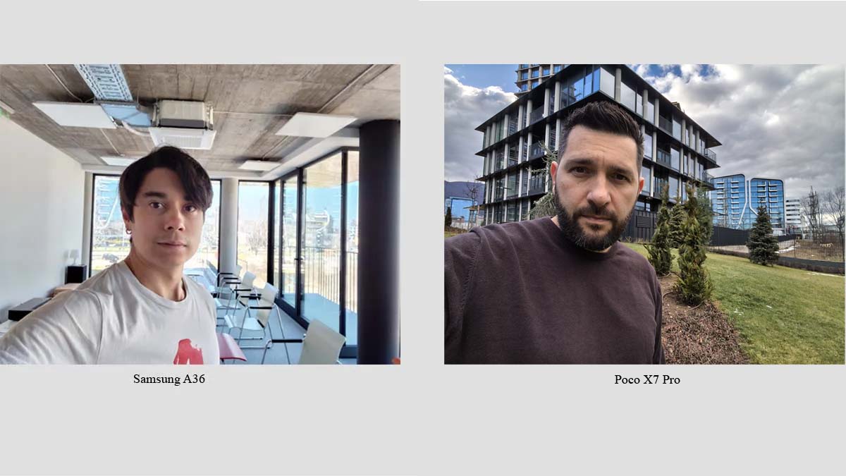 مقایسه دوربین A36 و Poco X7 Pro