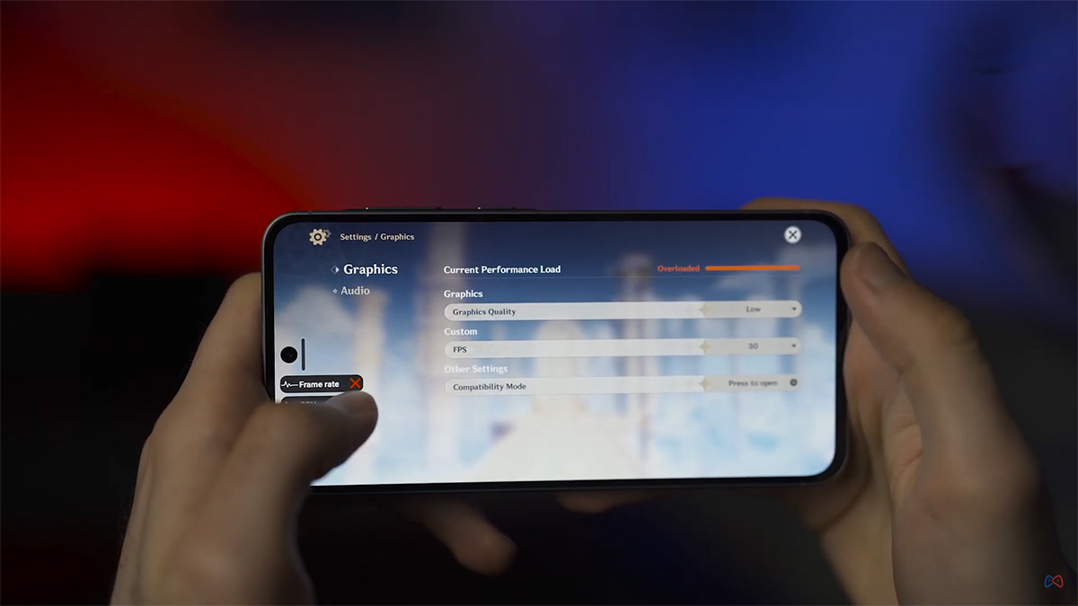 samsung a56 gaming test genshin impact setting تست گیمینگ گوشی Samsung A56