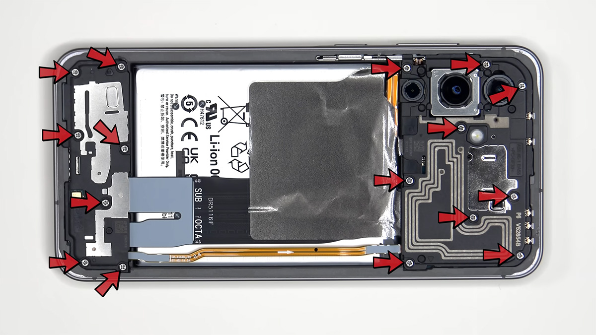 samsung a56 teardown 4 کالبدشکافی گوشی Samsung A56