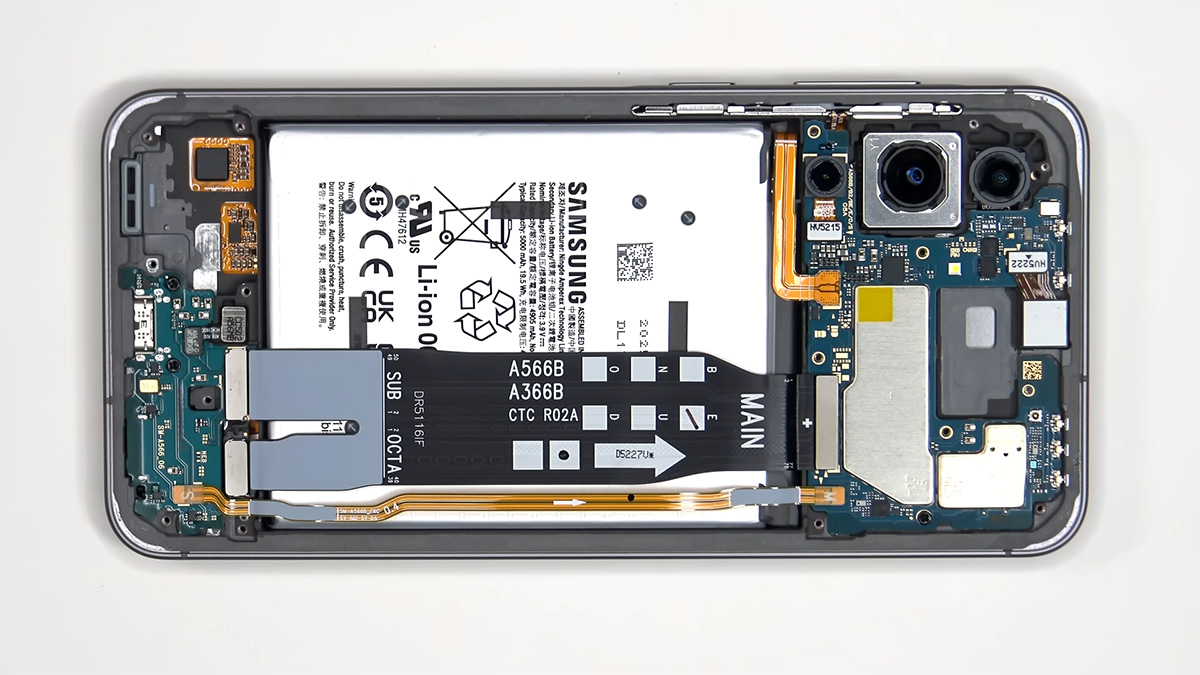 samsung a56 teardown 7 کالبدشکافی گوشی Samsung A56