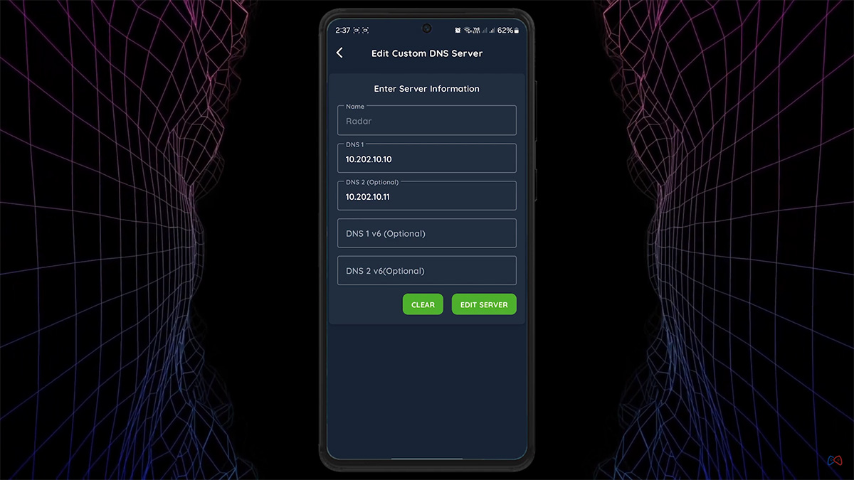 DNS سوم: رادار گیم (Radar Game DNS)