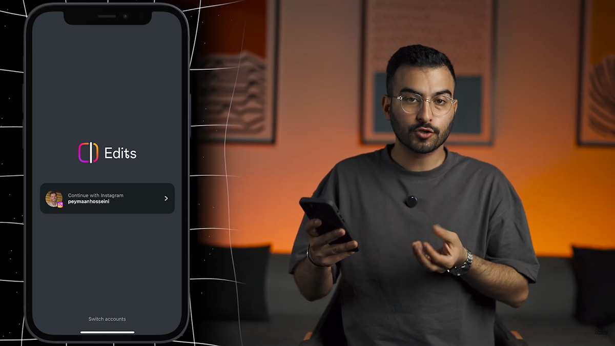 ابزار های برنامه Edits