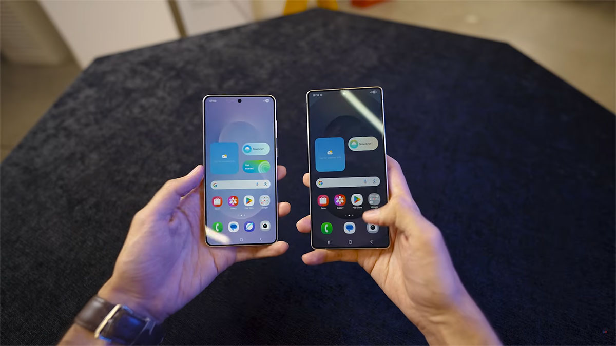 نگاه به صفحه نمایش سامسونگ S25 Edge