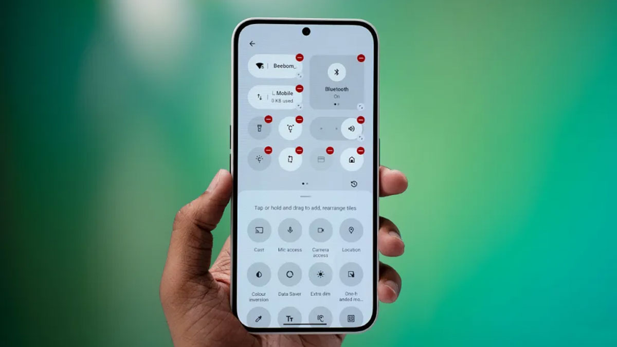 منوی تنظیمات سریع (Quick Settings): انقلاب دایره‌ای!