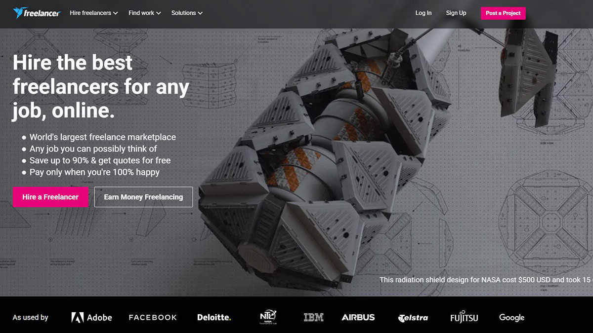 فریلنسر دات کام (Freelancer.com): دروازه قابل دسترس‌تر (اما پرریسک)