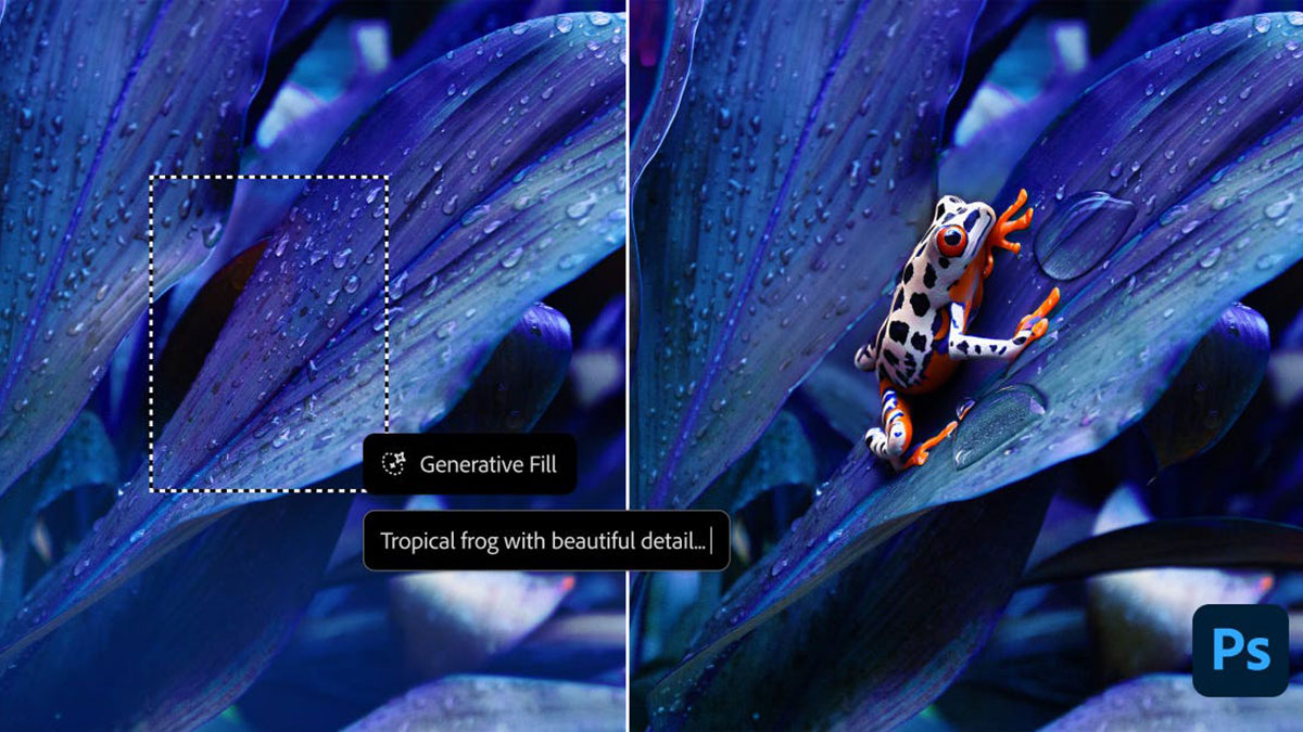 روش دوم: Generative Fill (جادوی واقعی!)