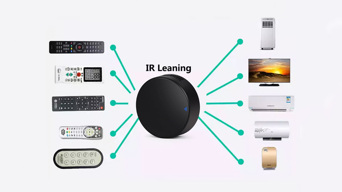 روش اول (بهترین و محبوب‌ترین): استفاده از کنترلرهای هوشمند IR (IR Blaster/Smart Remote)
