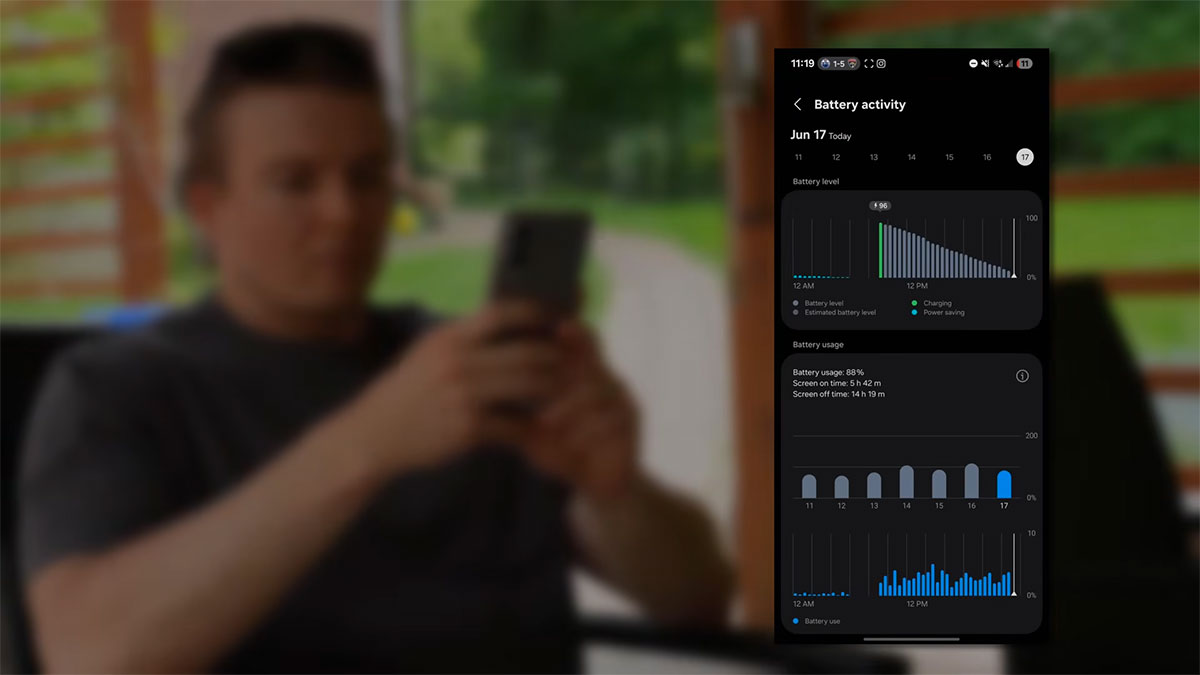 بررسی عملکرد باتری گوشی S25 Edge