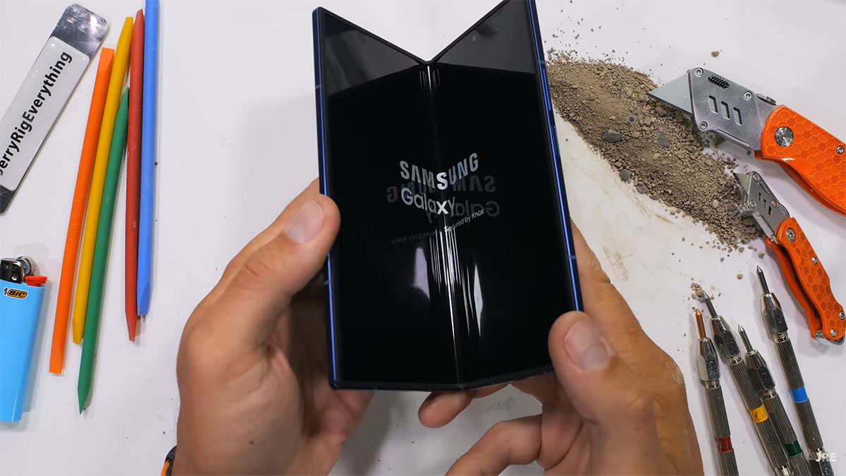 samsung galaxy z fold 7 duribility test 1 تست مقاومت گوشی Samsung Z Fold7
