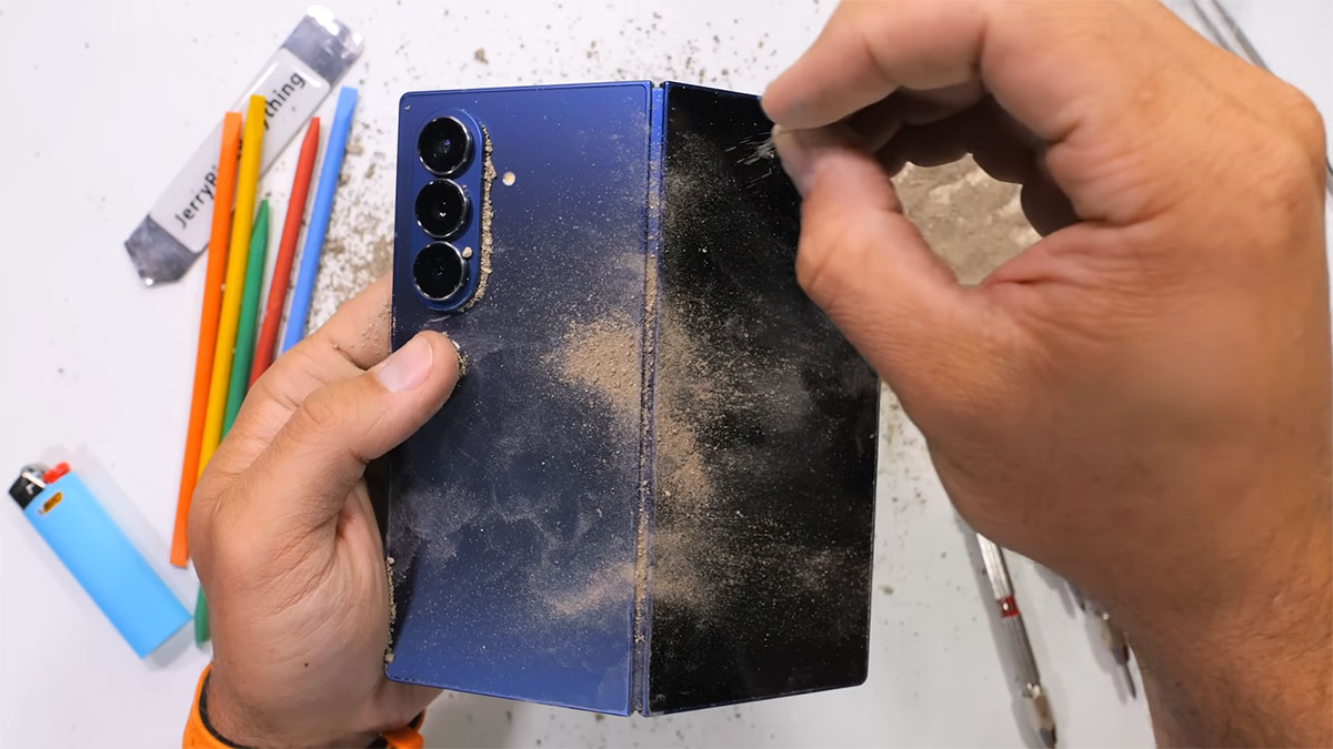 samsung galaxy z fold 7 duribility test 9 تست مقاومت گوشی Samsung Z Fold7