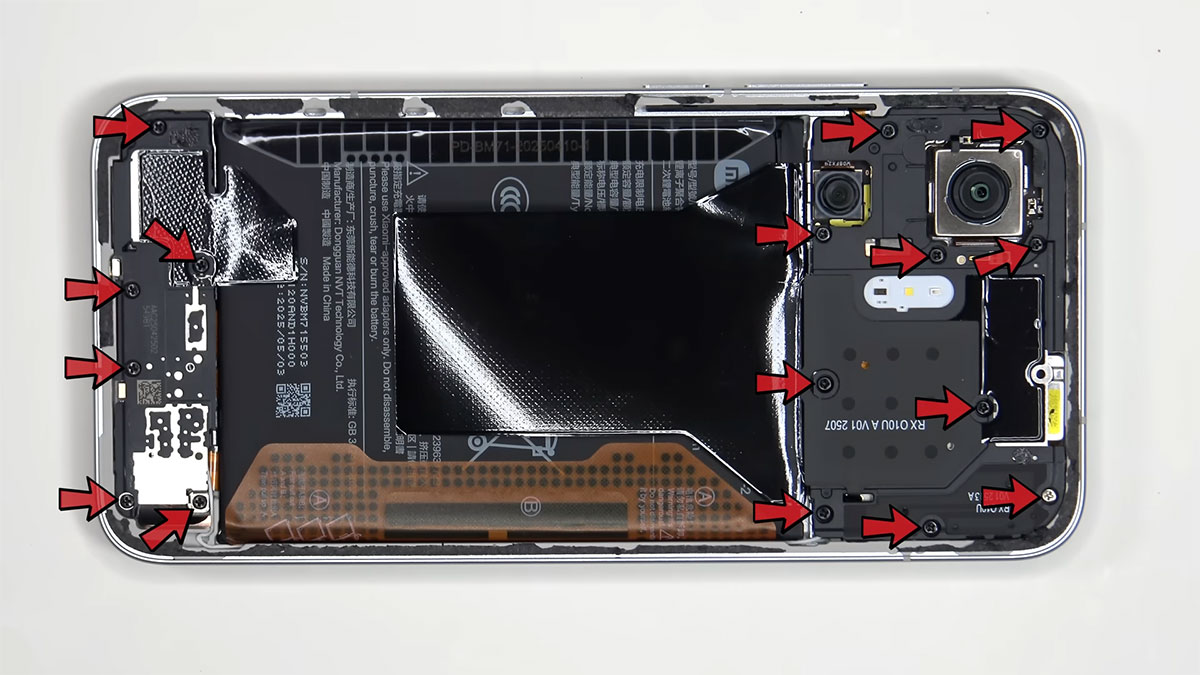 xiaomi poco f7 teardown 4 کالبدشکافی گوشی Poco F7 شیائومی
