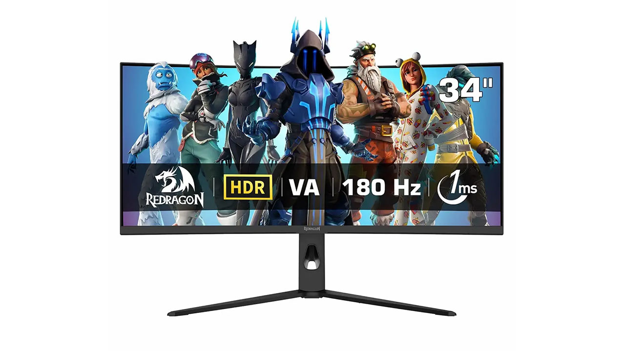 مانیتور گیمینگ Redragon GMQ3418RVC