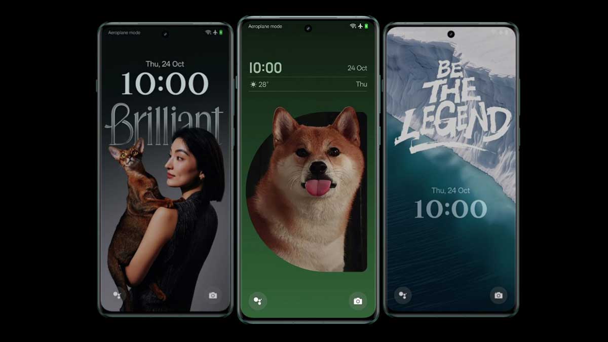 شخصیسازی صفحه قفل OxygenOS 15 و نمایشگر همیشه روشن (AOD)