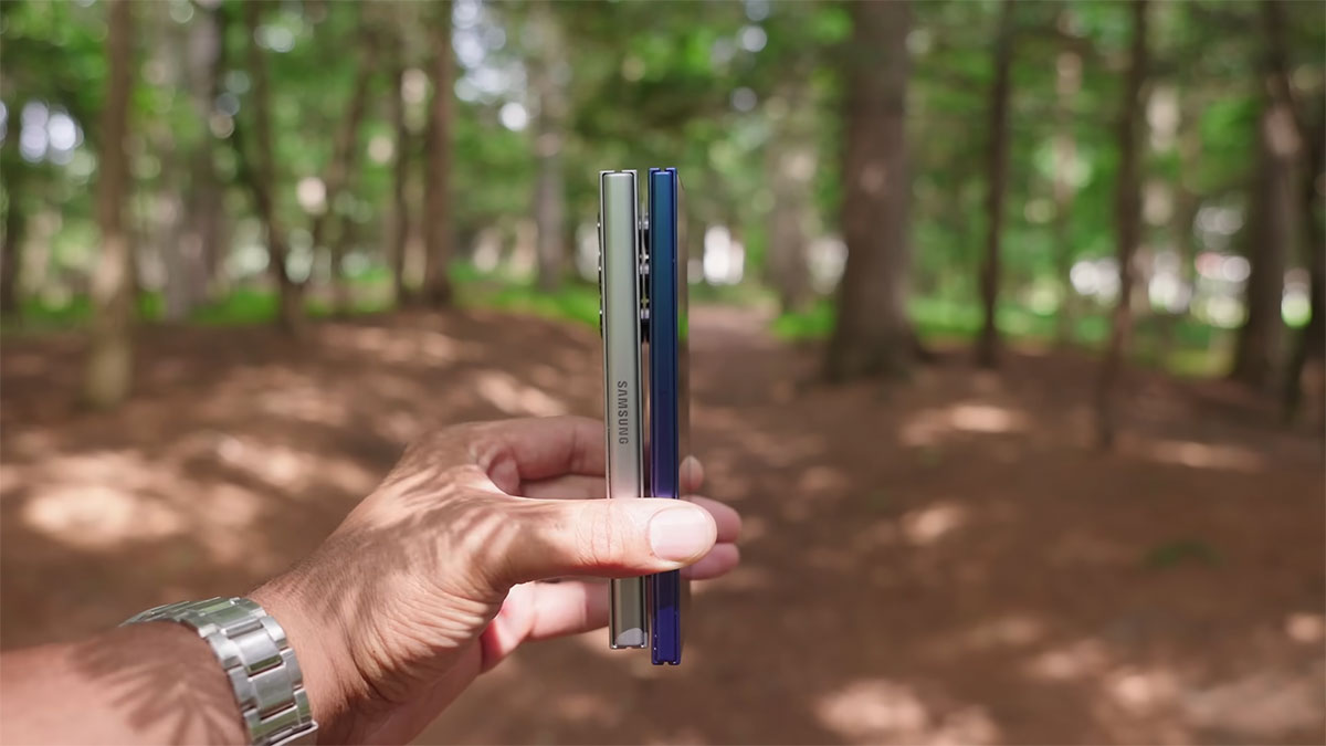 مقایسه طراحی گوشی Z Fold 6 با Z Fold 7 سامسونگ