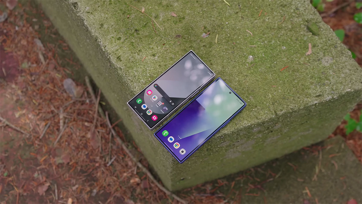 مقایسه نمایشگر بیرونی گوشی Z Fold 6 با Z Fold 7 سامسونگ