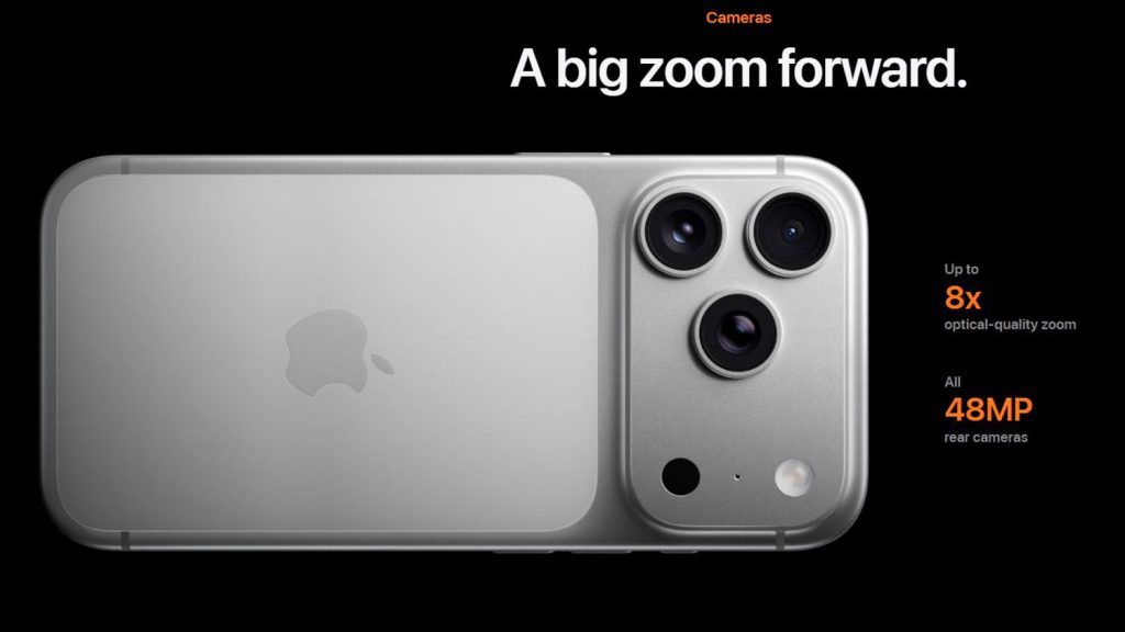 عملکرد دوربین گوشی آیفون 17 پرو