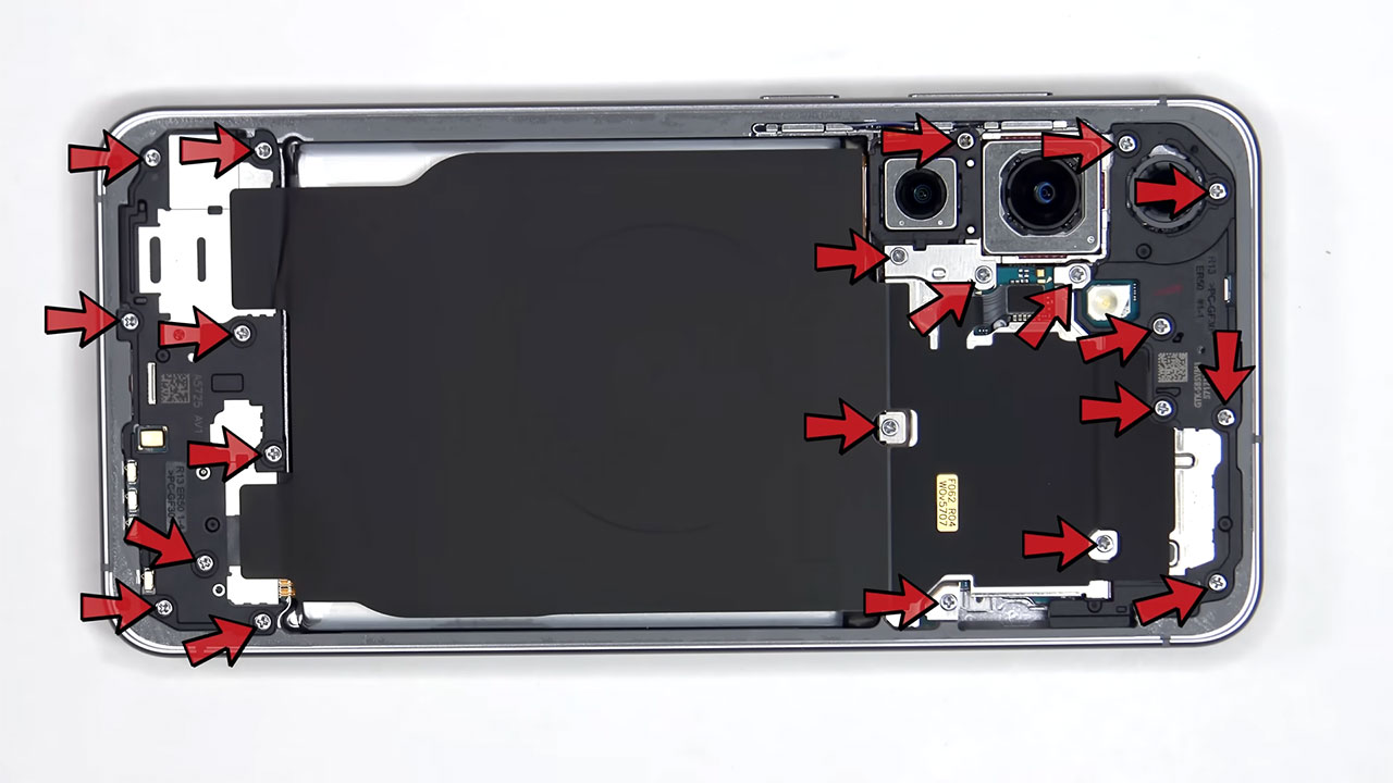 samsung s25 fe teardown 4 کالبدشکافی گوشی Samsung S25 FE