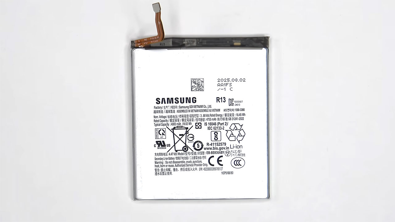 samsung s25 fe teardown 8 کالبدشکافی گوشی Samsung S25 FE