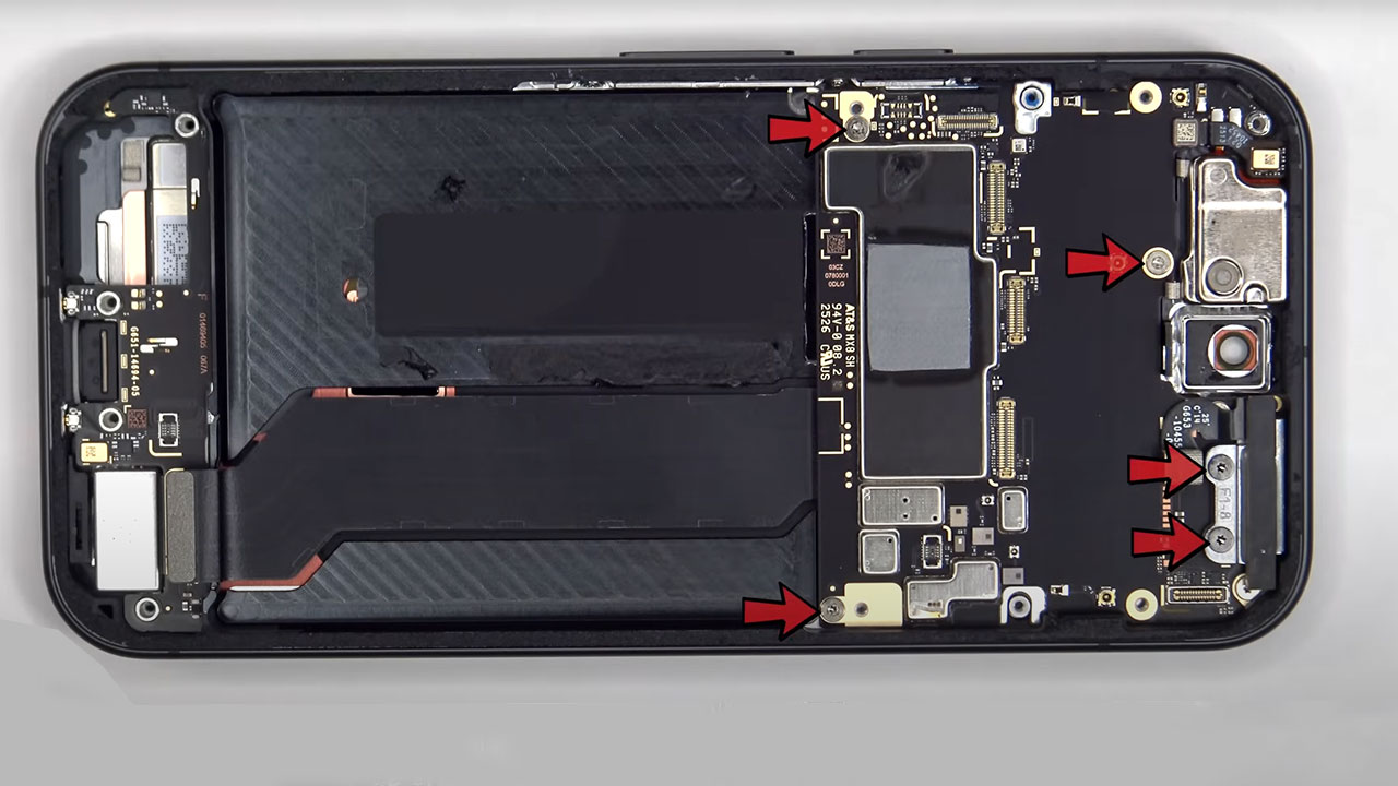 google pixel 10 teardown 13 کالبدشکافی گوشی Pixel 10 گوگل