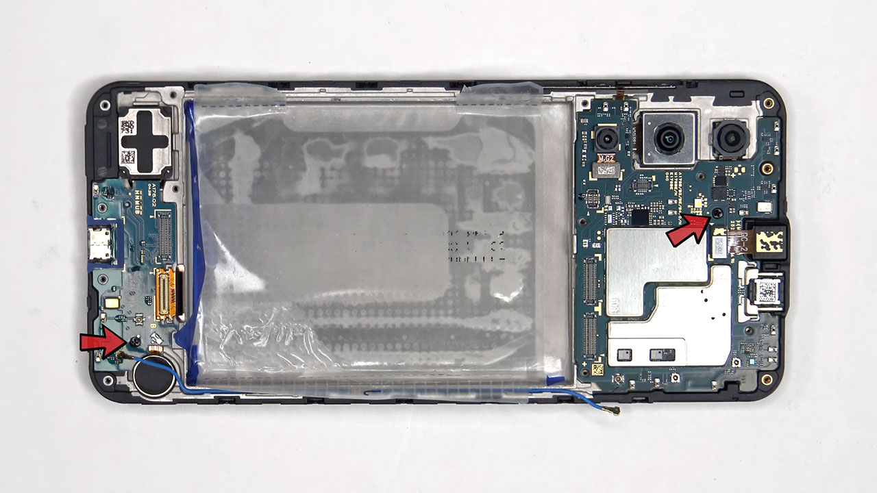 samsung a17 5g teardown 7 کالبدشکافی گوشی Samsung A17 5G