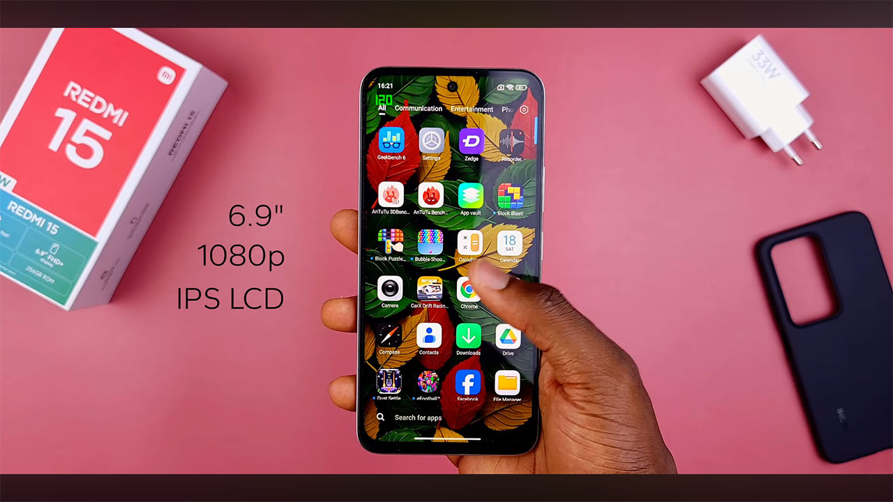 بررسی صفحه نمایش گوشی Redmi 15 4G شیائومی