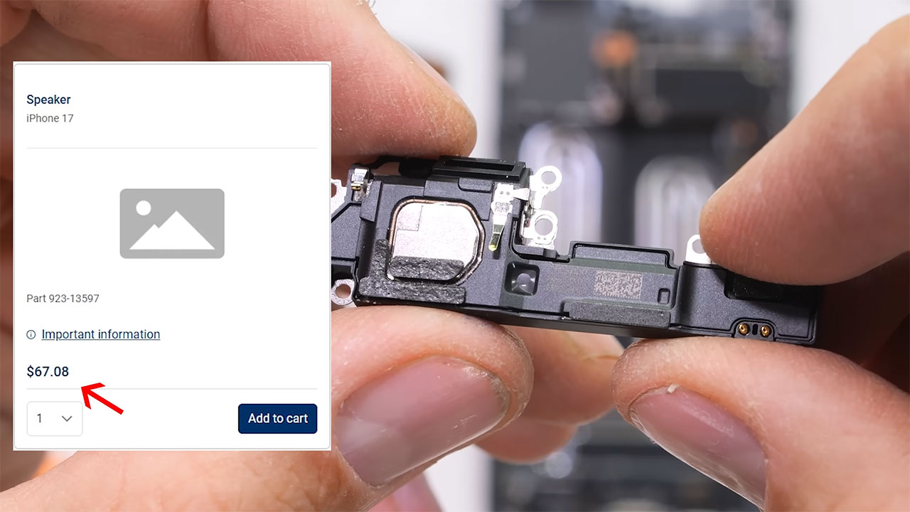 iphone 17 teardown 21 کالبدشکافی گوشی iPhone 17