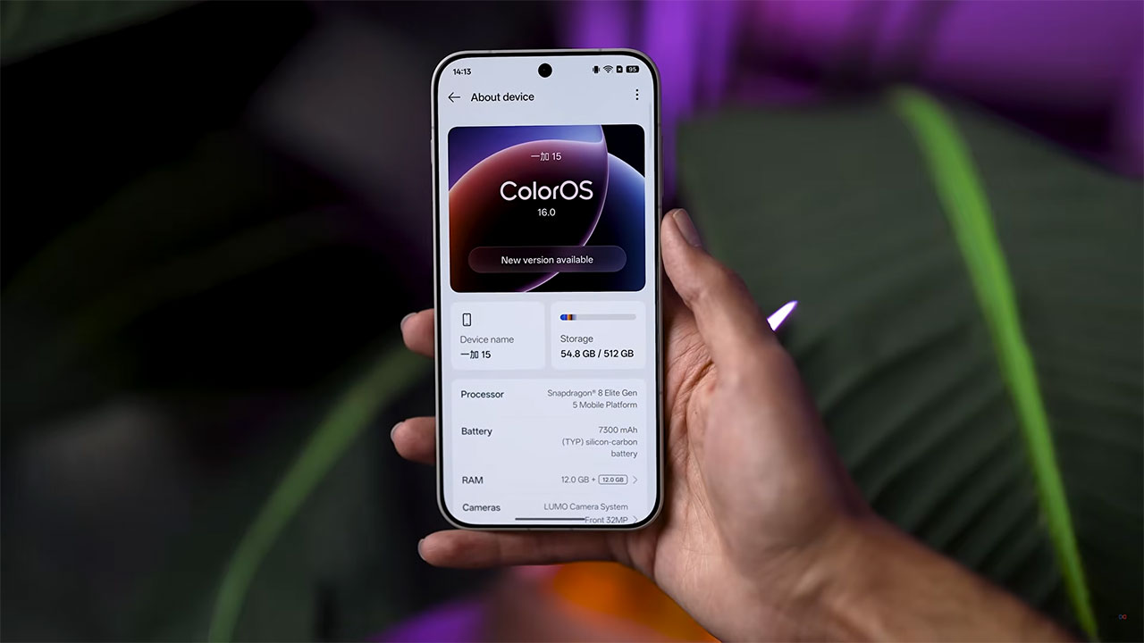 بررسی رابط کاربری گوشی Oneplus 15