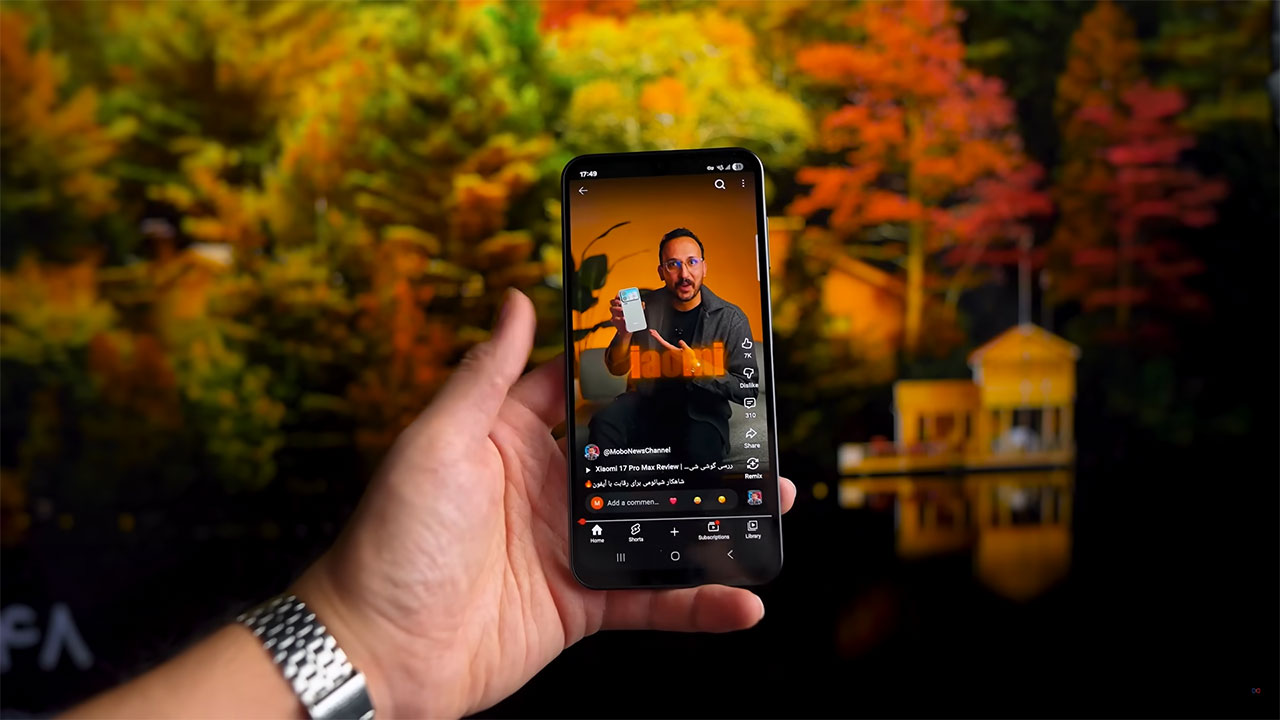 بررسی نمایشگر گوشی Samsung A17 4G