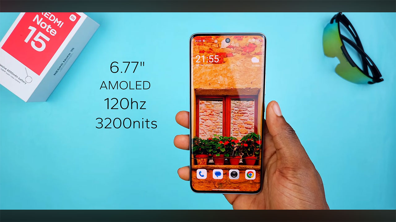 بررسی صفحه نمایش گوشی Redmi Note 15 4G 