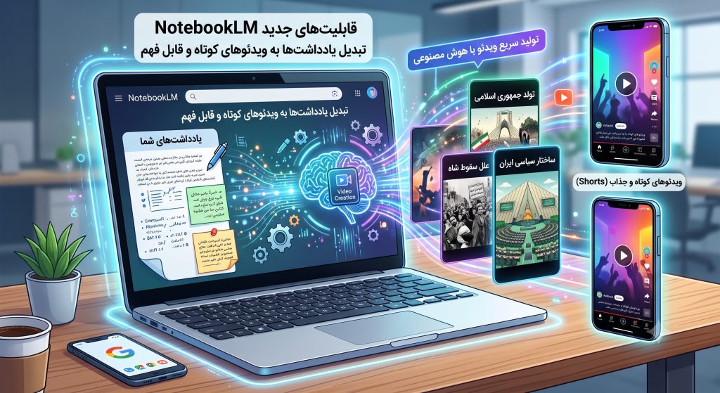 قابلیت‌های جدید NotebookLM؛ تبدیل یادداشت‌ها به ویدئوهای کوتاه و قابل فهم