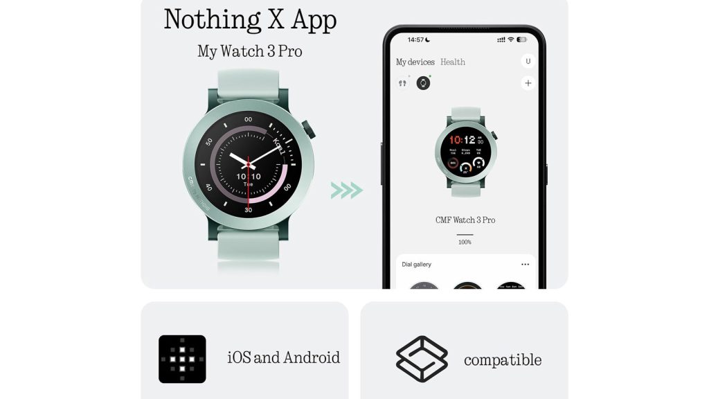 رابط کاربری و اپلیکیشن cmf watch 3 pro