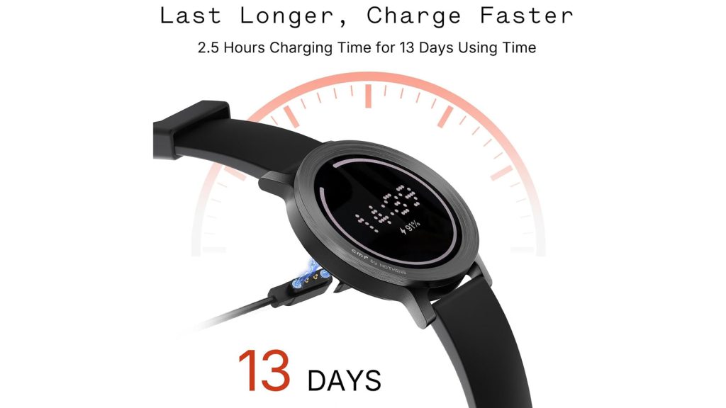 باتری CMF Watch 3 Pro ناتینگ
