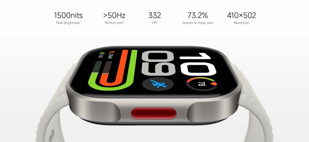 مشخصات صفحه نمایش Redmi Watch 6 Lite شیائومی