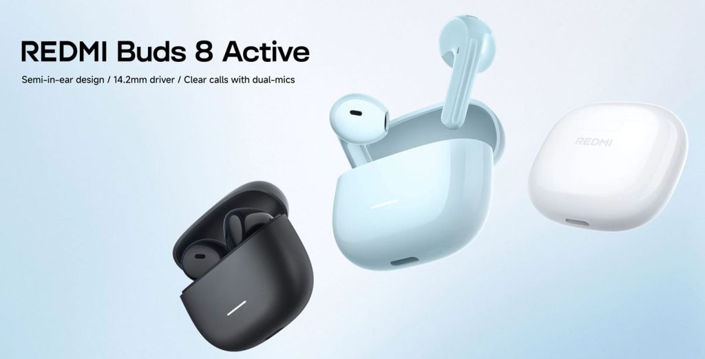 طراحی هندزفری Redmi Buds 8 Active شیائومی