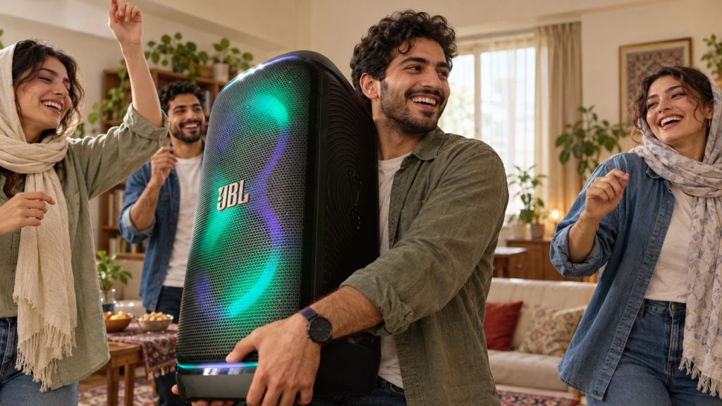 پرتابل بودن اسپیکر JBL PartyBox Stage 320