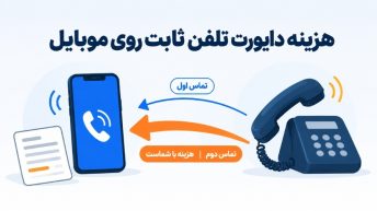 هزینه دایورت تلفن ثابت روی موبایل
